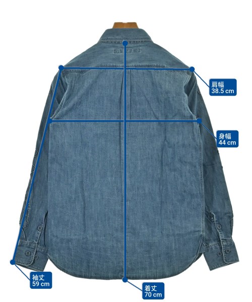 Sasquatchfabrix.（サスクワァッチファブリックス）カジュアルシャツ 青 サイズ:S メンズ/2200641800153