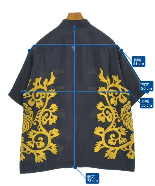 Sasquatchfabrix.（サスクワァッチファブリックス）カジュアルシャツ 紺 サイズ:L メンズ/2200615274034