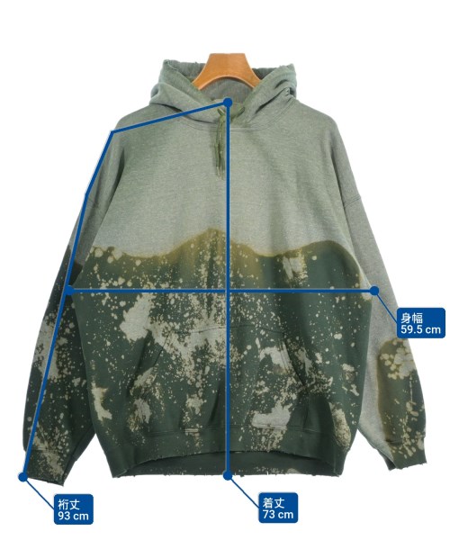Sasquatchfabrix.（サスクワァッチファブリックス）パーカー 緑 サイズ:XL メンズ/2200694594061