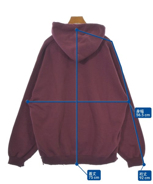 Sasquatchfabrix.（サスクワァッチファブリックス）パーカー 赤 サイズ:-(XXL位) メンズ/2200662772125