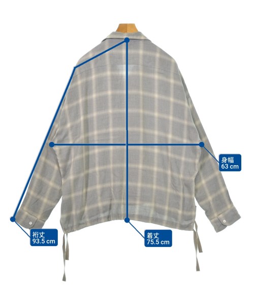 VICTIM（ヴィクティム）カジュアルシャツ グレー サイズ:M メンズ/2200617572046