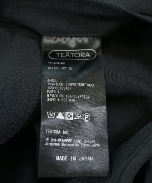TEATORA（テアトラ）カジュアルジャケット 黒 サイズ:4(XL位) メンズ/2200711200012