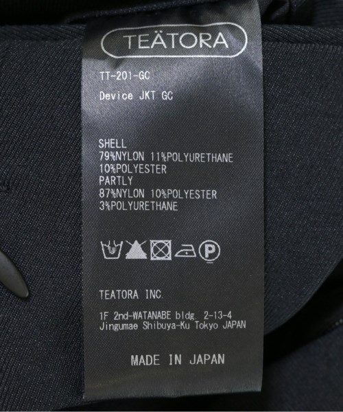 TEATORA（テアトラ）カジュアルジャケット 黒 サイズ:2(M位) メンズ/2200704729032