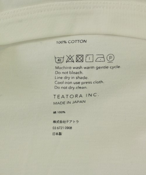 TEATORA（テアトラ）Tシャツ・カットソー 白 サイズ:XXL メンズ/2200708978078