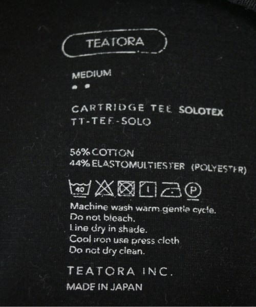 TEATORA（テアトラ）Tシャツ・カットソー 黒 サイズ:M メンズ/2200667506114