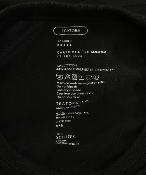 TEATORA（テアトラ）Tシャツ・カットソー 黒 サイズ:5(XXL位) メンズ/2200682659055