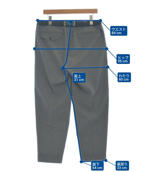 kolor/BEACON（カラービーコン）スラックス グレー サイズ:3(L位) メンズ/2200628734051