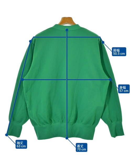 kolor/BEACON（カラービーコン）スウェット 緑 サイズ:1(S位) メンズ/2200626998080