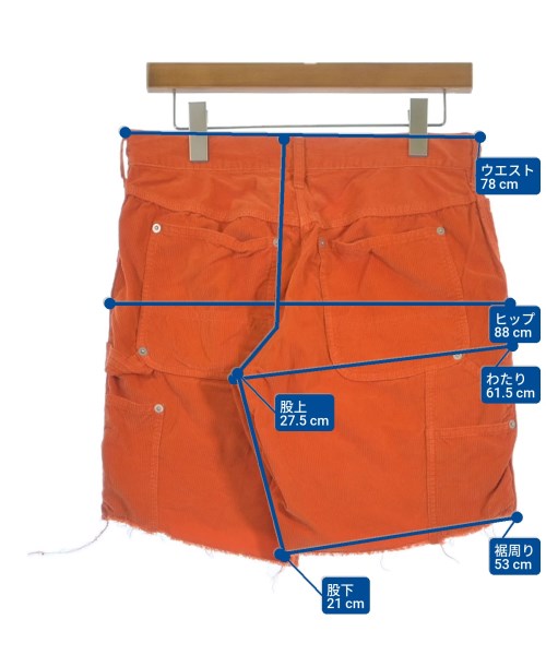 kolor/BEACON（カラービーコン）ショートパンツ オレンジ サイズ:1(S位) メンズ/2200628778291