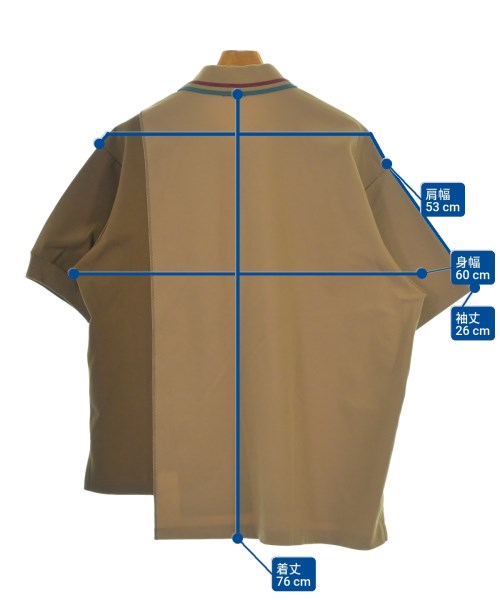 kolor/BEACON（カラービーコン）ポロシャツ 茶 サイズ:3(L位) メンズ/2200630672037