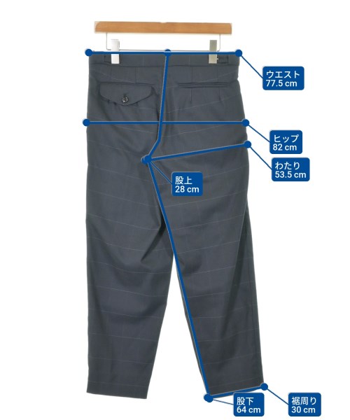 kolor/BEACON（カラービーコン）スラックス 紺 サイズ:1(S位) メンズ/2200631894025