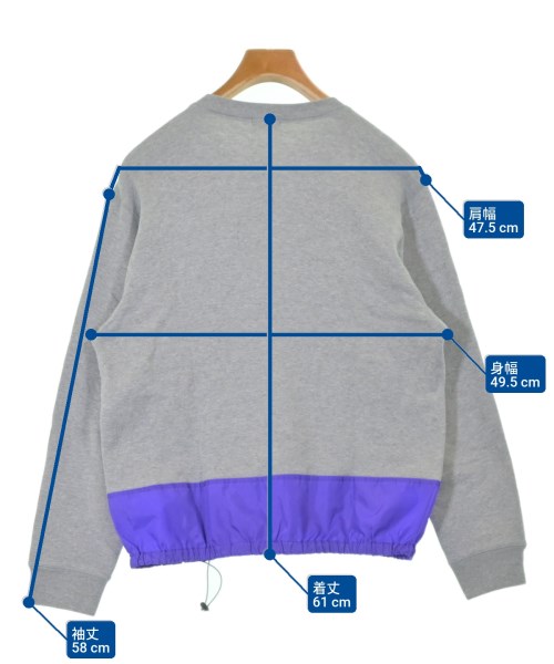 kolor/BEACON（カラービーコン）スウェット グレー サイズ:1(S位) メンズ/2200660467023