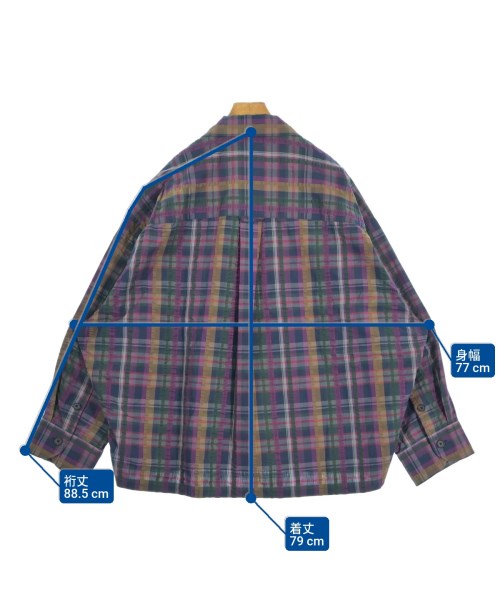 kolor/BEACON（カラービーコン）カジュアルシャツ 紫 サイズ:1(S位) メンズ/2200657905057