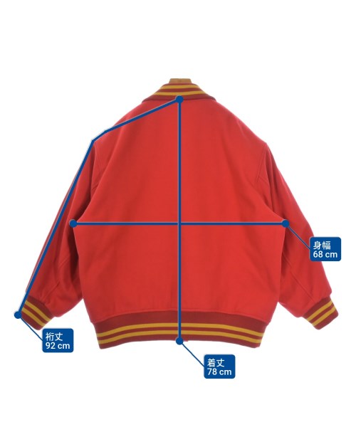 kolor/BEACON（カラービーコン）スタジャン 赤 サイズ:3(L位) メンズ/2200651205092