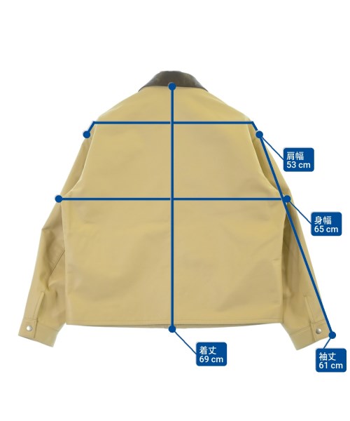 black means（ブラックミーンズ）カバーオール ベージュ サイズ:L メンズ/2200627306013