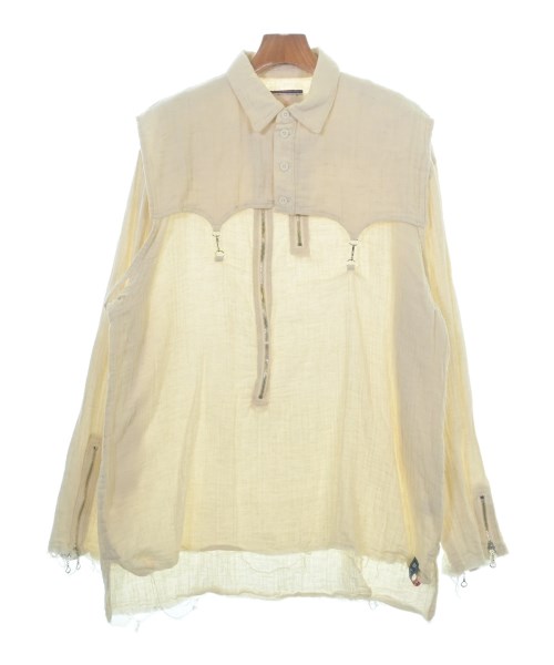 black means(ブラックミーンズ)カジュアルシャツ ベージュ サイズ:5(XXL位)/2200677697086