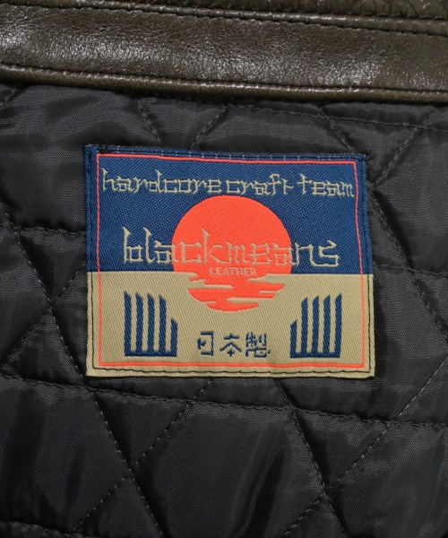 black means（ブラックミーンズ）ライダース 茶 サイズ:-(XS位) メンズ/2200657777012