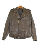 black means（ブラックミーンズ）ライダース 茶 サイズ:-(XS位) メンズ/2200657777012