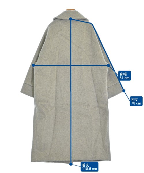 TICCA（ティッカ）チェスターコート グレー サイズ:F レディース/2200644745482