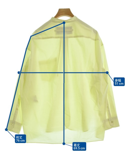 TICCA（ティッカ）カジュアルシャツ 黄 サイズ:F レディース/2200610681271