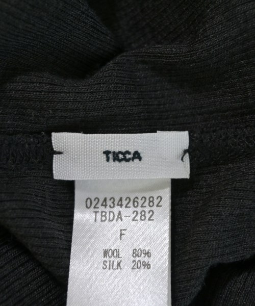TICCA（ティッカ）Tシャツ・カットソー 黒 サイズ:F レディース/2200680601377