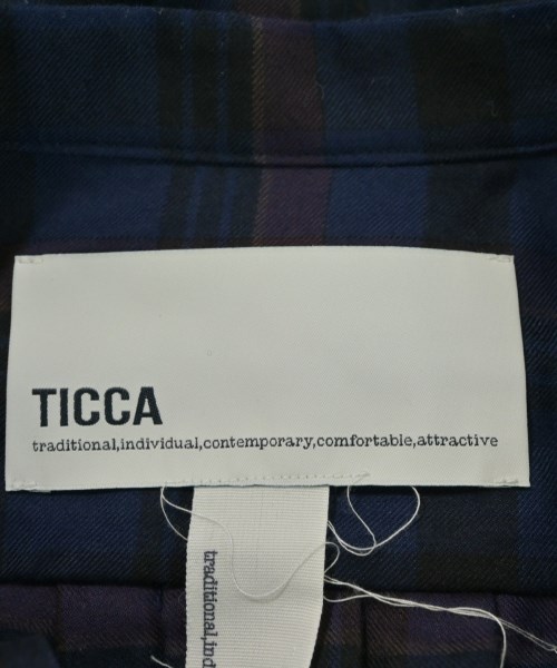 TICCA（ティッカ）シャツワンピース 紺 サイズ:F レディース/2200706435238
