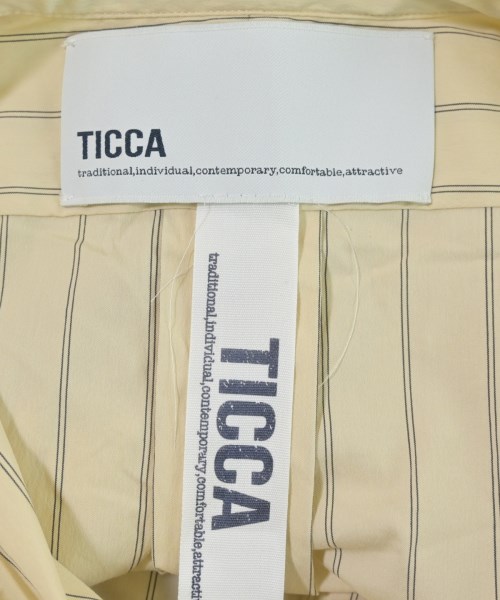 TICCA（ティッカ）シャツワンピース 黄 サイズ:F レディース/2200711213074