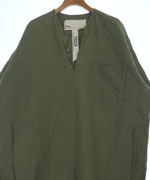 TICCA（ティッカ）シャツワンピース 緑 サイズ:F レディース/2200713670233