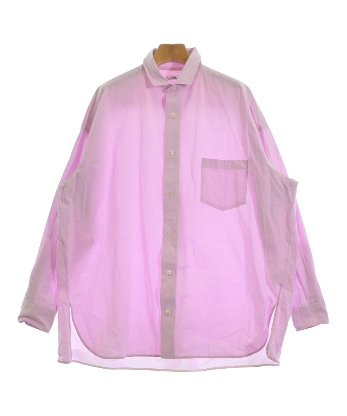 TICCA ティッカ バンドカラーシャツ ピンク TICCA（ティッカ）カジュアルシャツ ピンク サイズ:F レディース