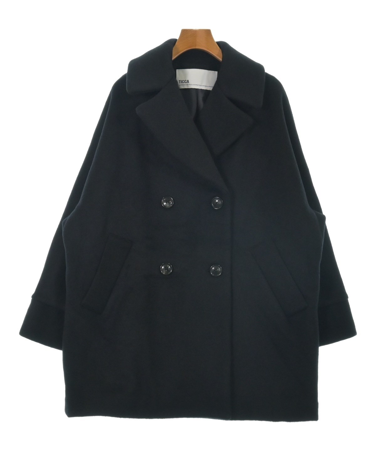 TICCA（ティッカ）ピーコート 黒 サイズ:F レディース/2200640161019