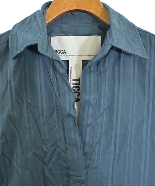 TICCA（ティッカ）シャツワンピース 青 サイズ:F レディース/2200668979047