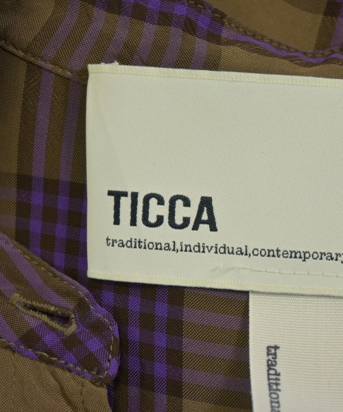 TICCA（ティッカ）シャツワンピース 茶 サイズ:F レディース/2200681388383