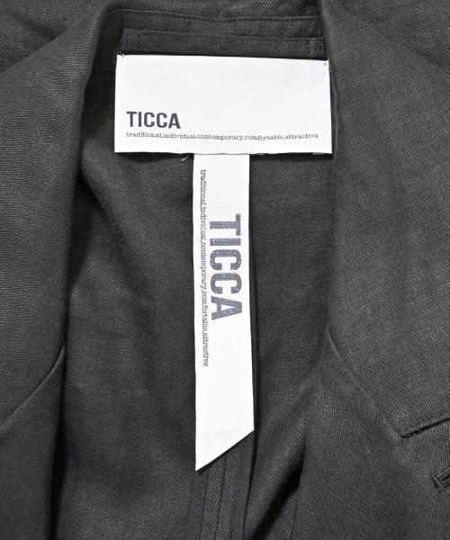 TICCA（ティッカ）カジュアルジャケット 黒 サイズ:1(S位) レディース/2200686424048