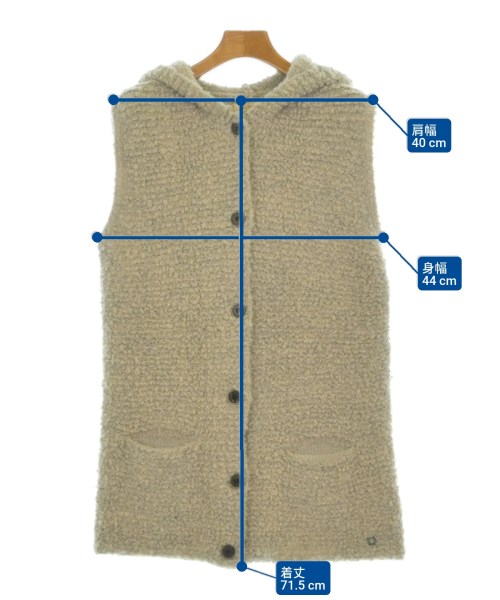 numph（ニンフ）ベスト ベージュ サイズ:S レディース/2200675085076