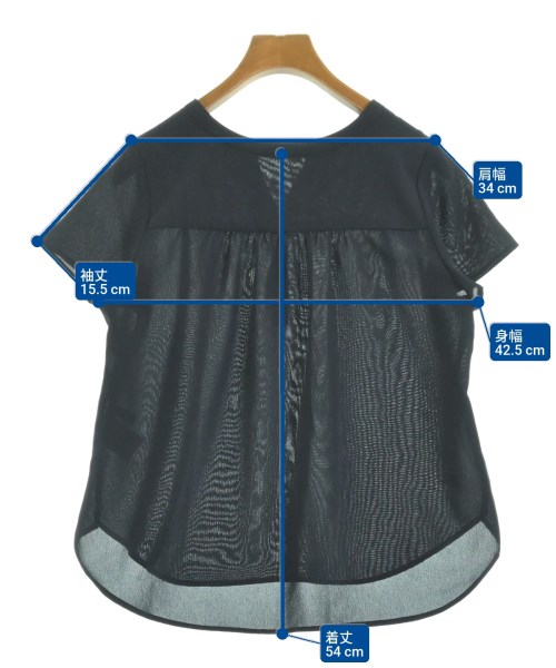 MICHEL KLEIN（ミッシェルクラン）ブラウス 紺 サイズ:36(S位) レディース/2200622177045