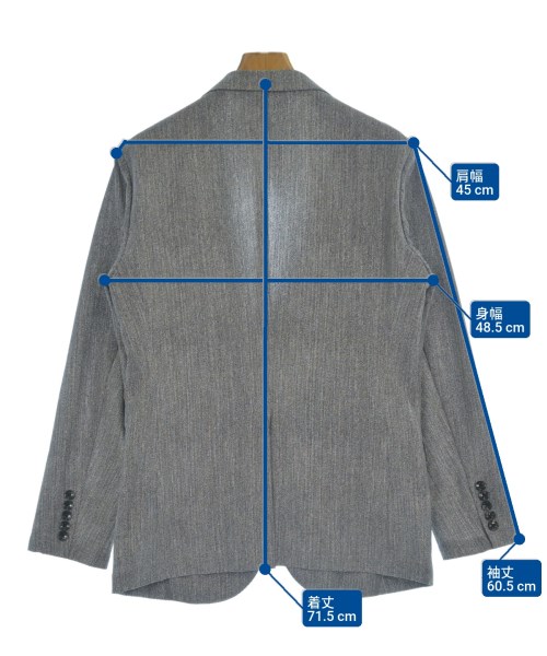 MICHEL KLEIN（ミッシェルクラン）テーラードジャケット グレー サイズ:48(L位) メンズ/2200639291048