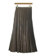 MICHEL KLEIN（ミッシェルクラン）ロング・マキシ丈スカート 茶 サイズ:36(S位) レディース/2200624327011