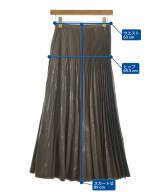 MICHEL KLEIN（ミッシェルクラン）ロング・マキシ丈スカート 茶 サイズ:36(S位) レディース/2200624327011