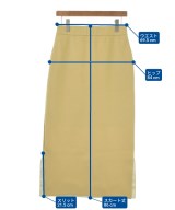 MICHEL KLEIN（ミッシェルクラン）ロング・マキシ丈スカート 黄 サイズ:38(M位) レディース/2200674874060