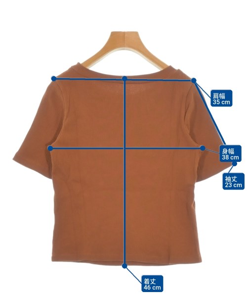 MICHEL KLEIN（ミッシェルクラン）Tシャツ・カットソー 茶 サイズ:38(M位) レディース/2200715513095