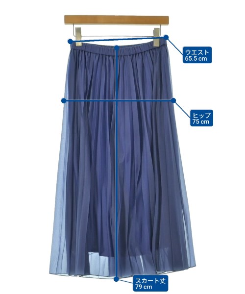 MICHEL KLEIN（ミッシェルクラン）ロング・マキシ丈スカート 紫 サイズ:38(M位) レディース/2200659233059