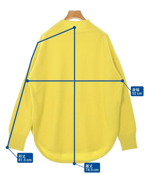 MICHEL KLEIN（ミッシェルクラン）ニット・セーター 黄 サイズ:38(M位) レディース/2200659233141