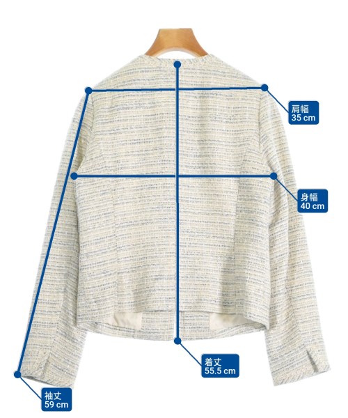 MICHEL KLEIN（ミッシェルクラン）ノーカラージャケット 白 サイズ:38(M位) レディース/2200663668038