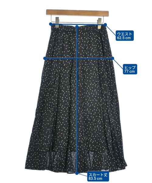 yuni（ユニ）ロング・マキシ丈スカート 黒 サイズ:F レディース/2200635519085