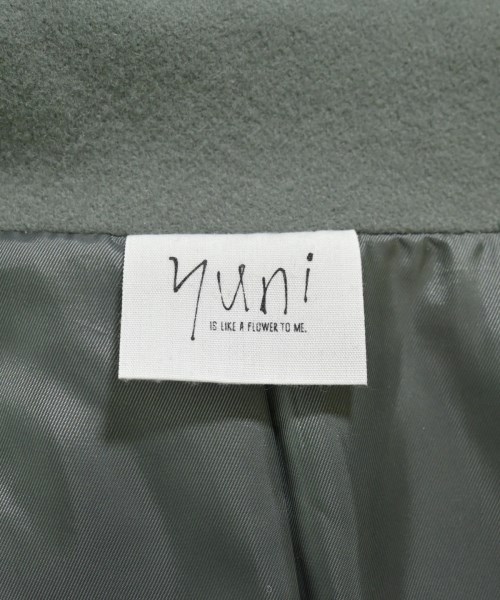 yuni（ユニ）ステンカラーコート 緑 サイズ:F レディース/2200646619019