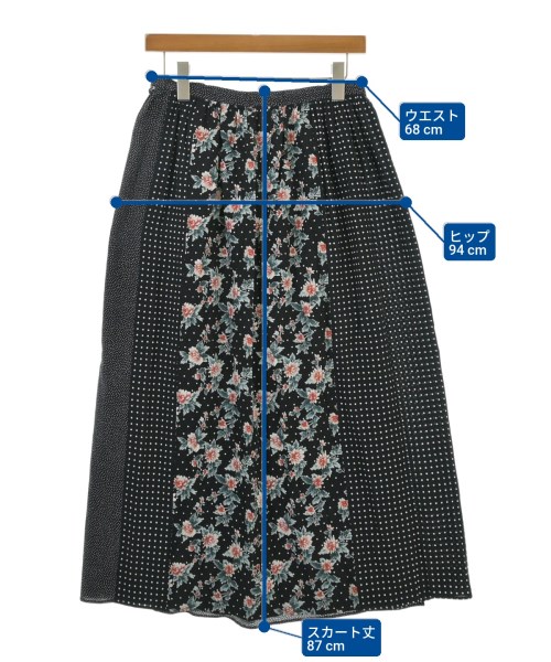 yuni（ユニ）ロング・マキシ丈スカート 黒 サイズ:F レディース/2200646619064