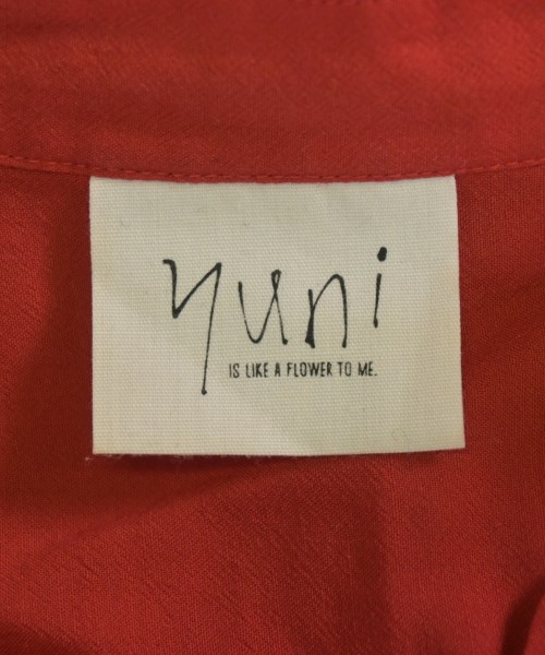 yuni（ユニ）シャツワンピース 赤 サイズ:F レディース/2200663936052