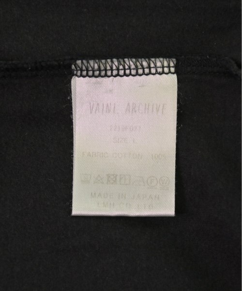 VAINL ARCHIVE（ヴァイナルアーカイブ）Tシャツ・カットソー 黒 サイズ:L メンズ/2200516816074