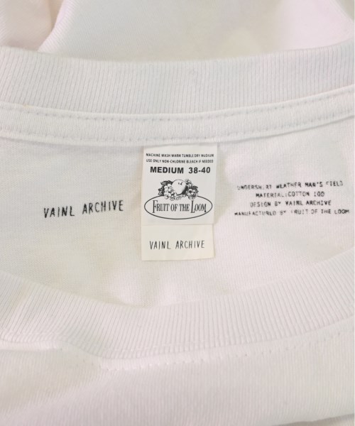 VAINL ARCHIVE（ヴァイナルアーカイブ）Tシャツ・カットソー 白 サイズ:M メンズ/2200478545142