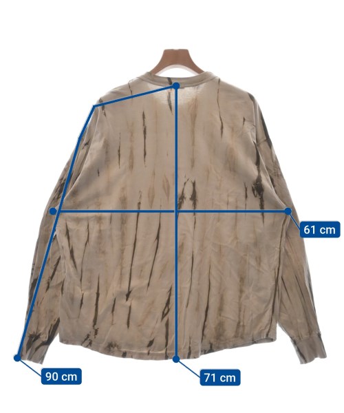 VAINL ARCHIVE（ヴァイナルアーカイブ）Tシャツ・カットソー ベージュ サイズ:M メンズ/2200481690167